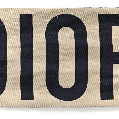 Christian Dior Silk Oblique Mitzah Scarf Blue 4 of 4