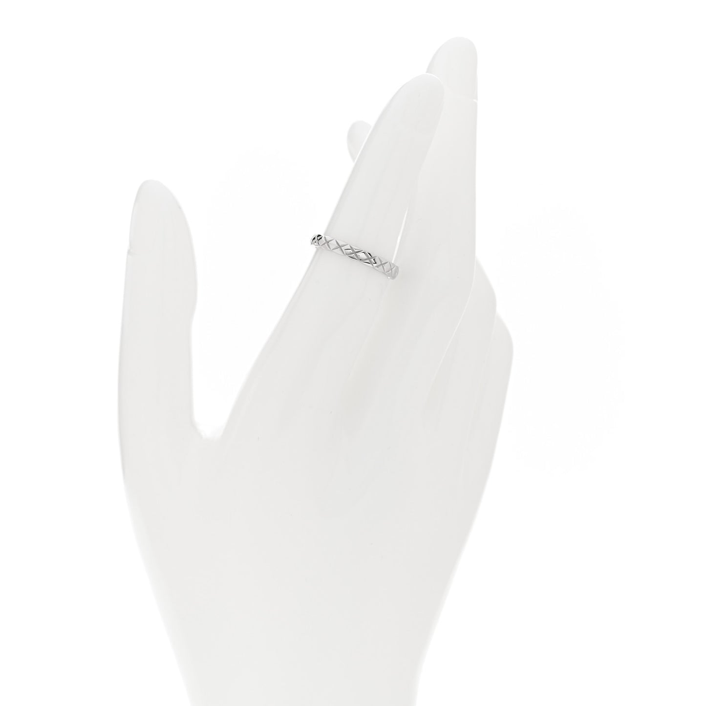Platinum Mini Coco Crush Ring 49 4.75