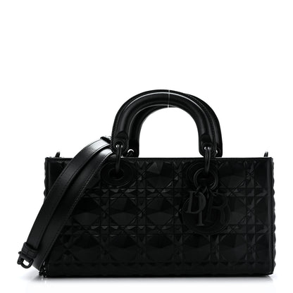 Christian Dior Calfskin Cannage Diamond Medium Lady D-Joy Black 1 of 14