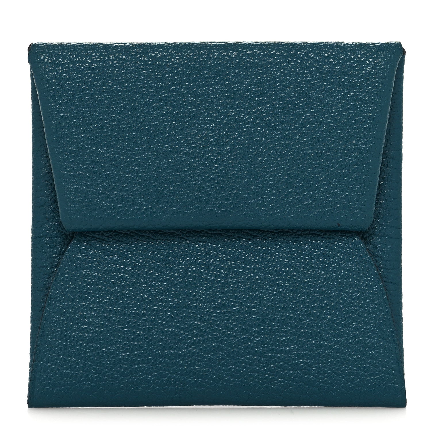 Hermes Chevre Mysore Bastia Coin Purse Vert Bosphore 1 of 6