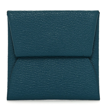 Hermes Chevre Mysore Bastia Coin Purse Vert Bosphore 1 of 6