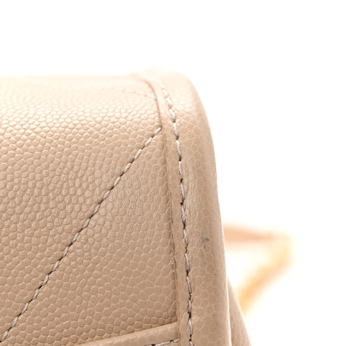 Chanel Caviar Stitched Pocket CC Large Tote Beige 13 of 14