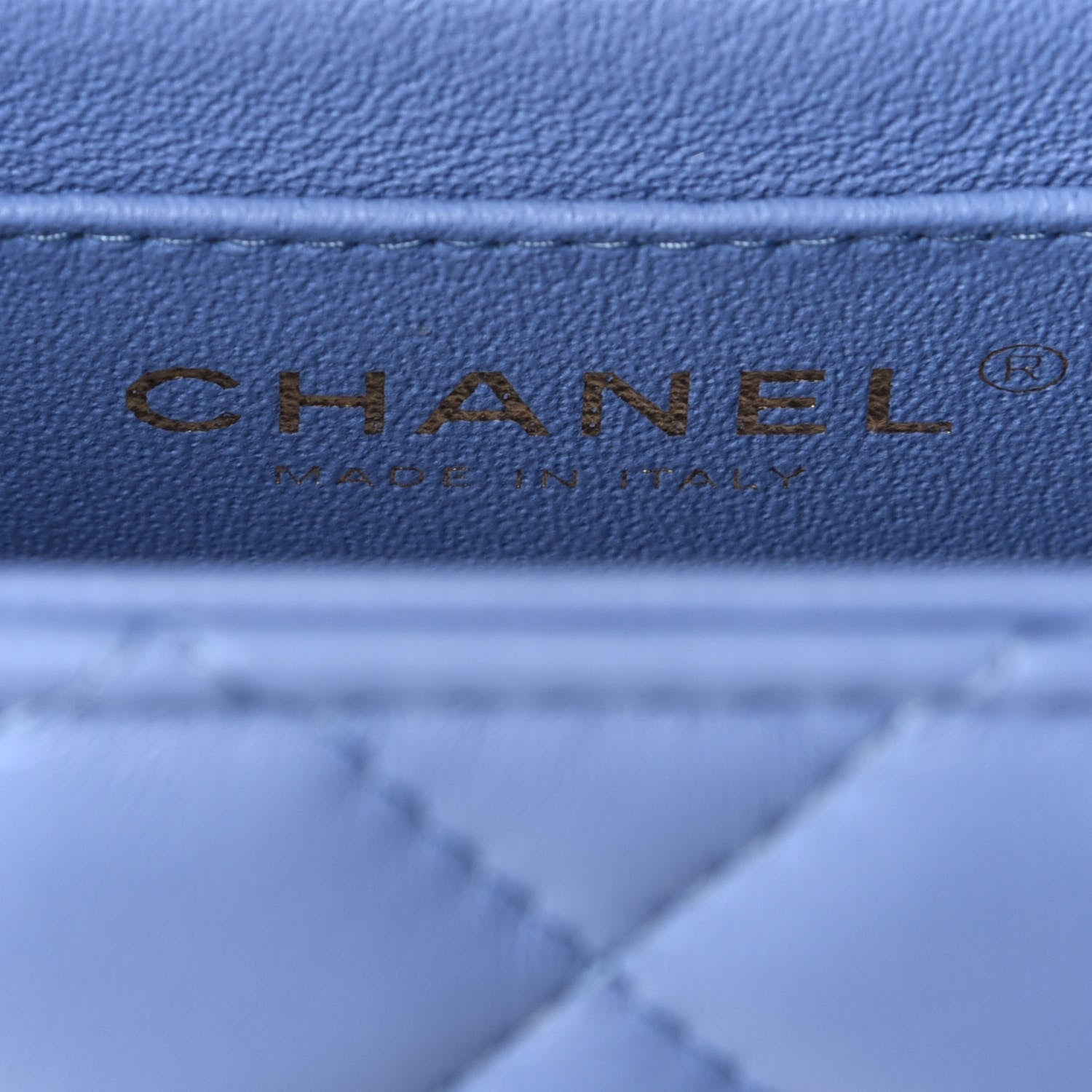 Chanel Lambskin Quilted Mini Rectangular Flap Light Blue 5 of 10