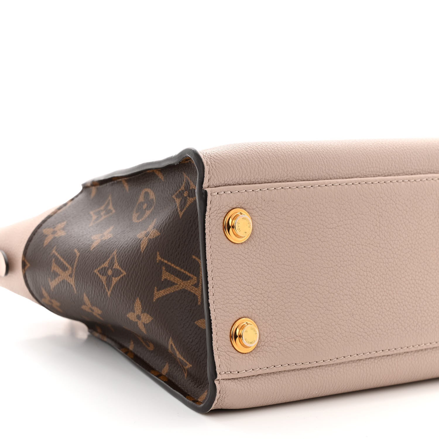 Louis Vuitton Calfskin Monogram On My Side PM Greige 8 of 9