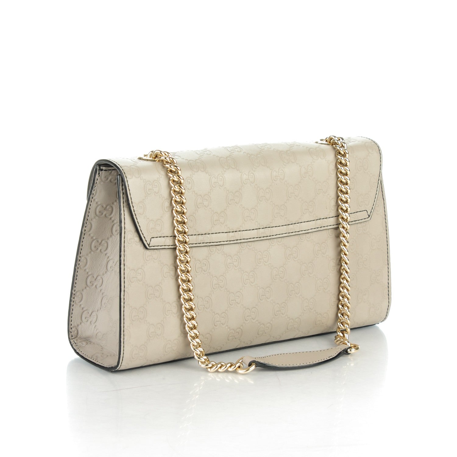Gucci Soft Guccissima Medium Emily Chain Shoulder Bag Storm Grey 3 of 7