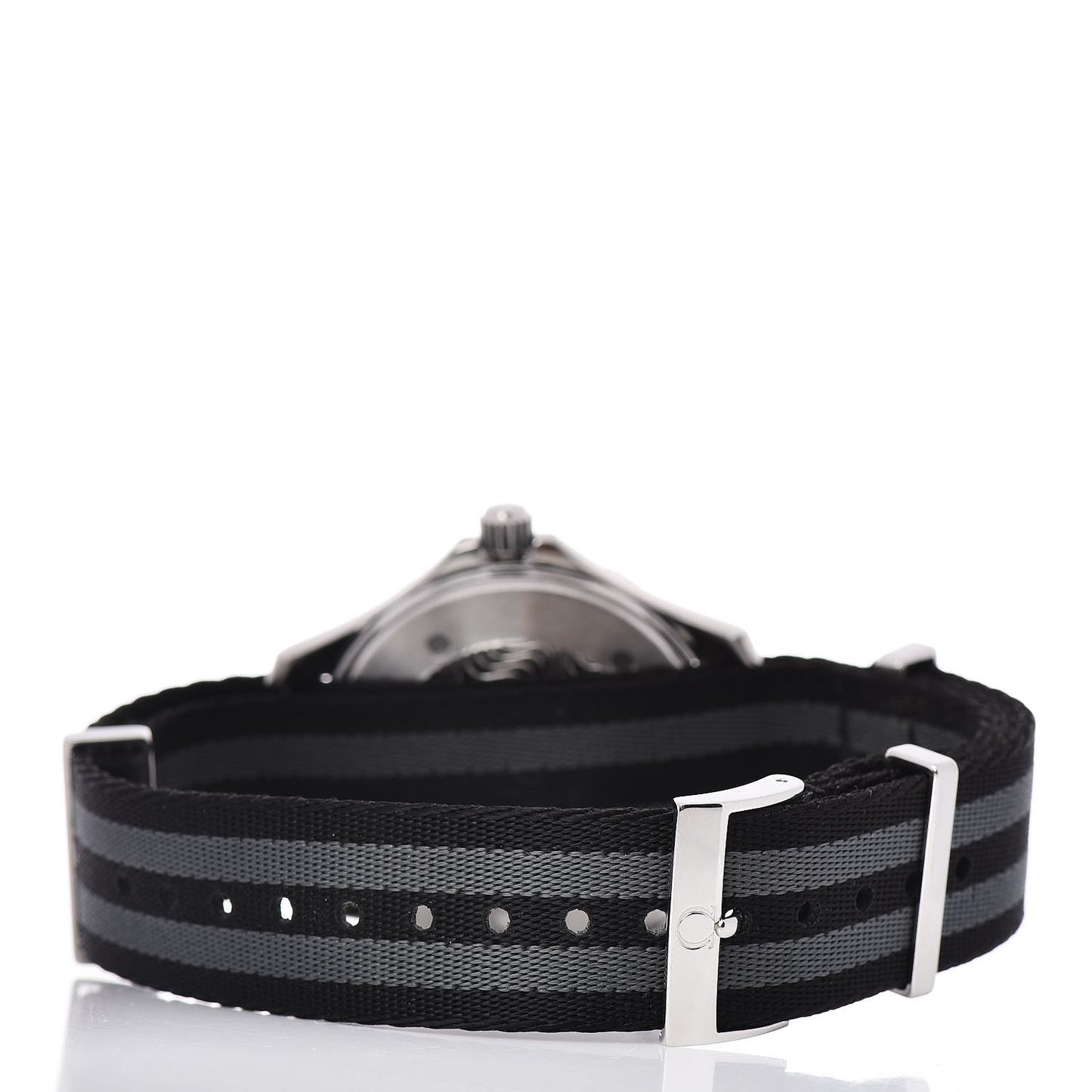 Stainless Steel Nylon 41mm Seamaster Professional Quartz Watch Black 196.1640