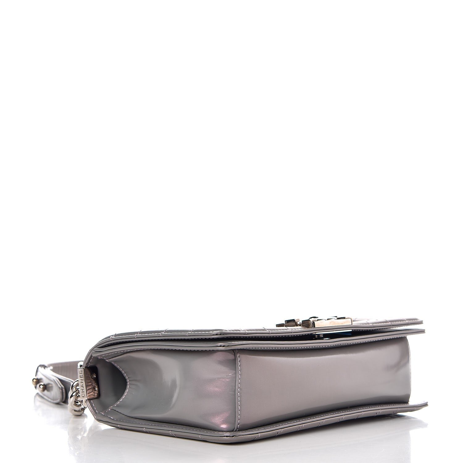 Chanel Iridescent Glazed Calfskin Medium Boy Flap Light Purple 4 of 7