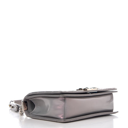 Chanel Iridescent Glazed Calfskin Medium Boy Flap Light Purple 4 of 7