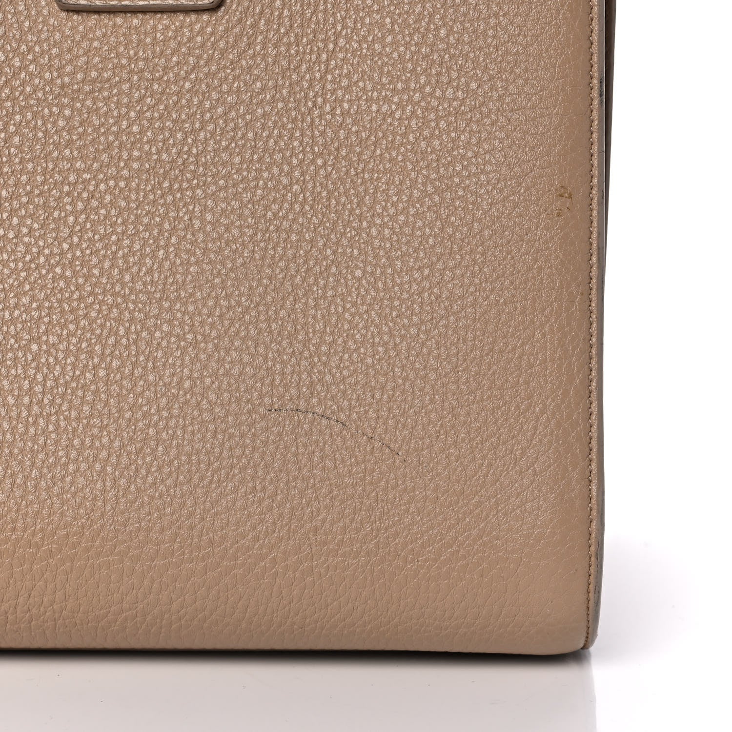 Saint Laurent Grained Calfskin Small Sac De Jour Taupe 13 of 13