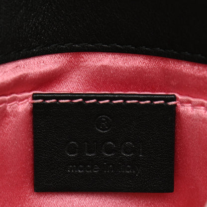 Gucci Velvet Matelasse Mini GG Marmont Shoulder Bag Black 6 of 13