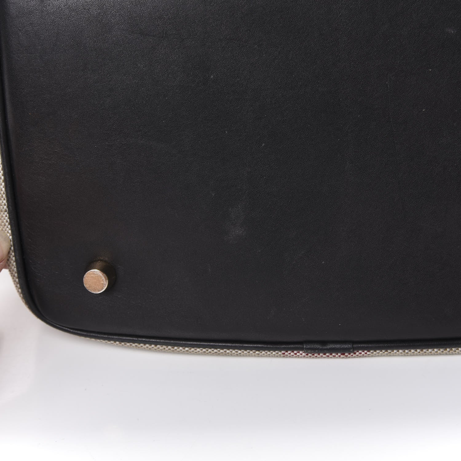 Burberry Canvas Mega Check Medium Susanna Hobo Black 13 of 16