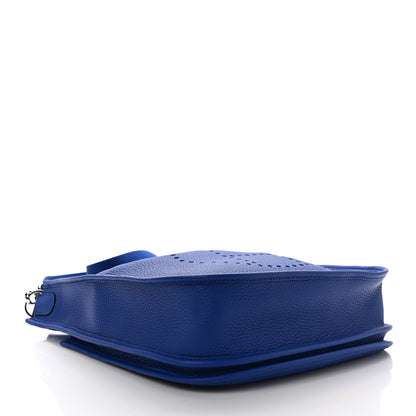 Hermes Taurillon Clemence Evelyne III PM Bleu Royal 4 of 9