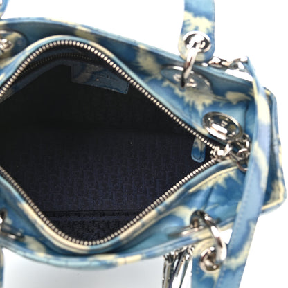 Christian Dior Tie Dye Lambskin Cannage Medium Lady Dior Blue 5 of 10