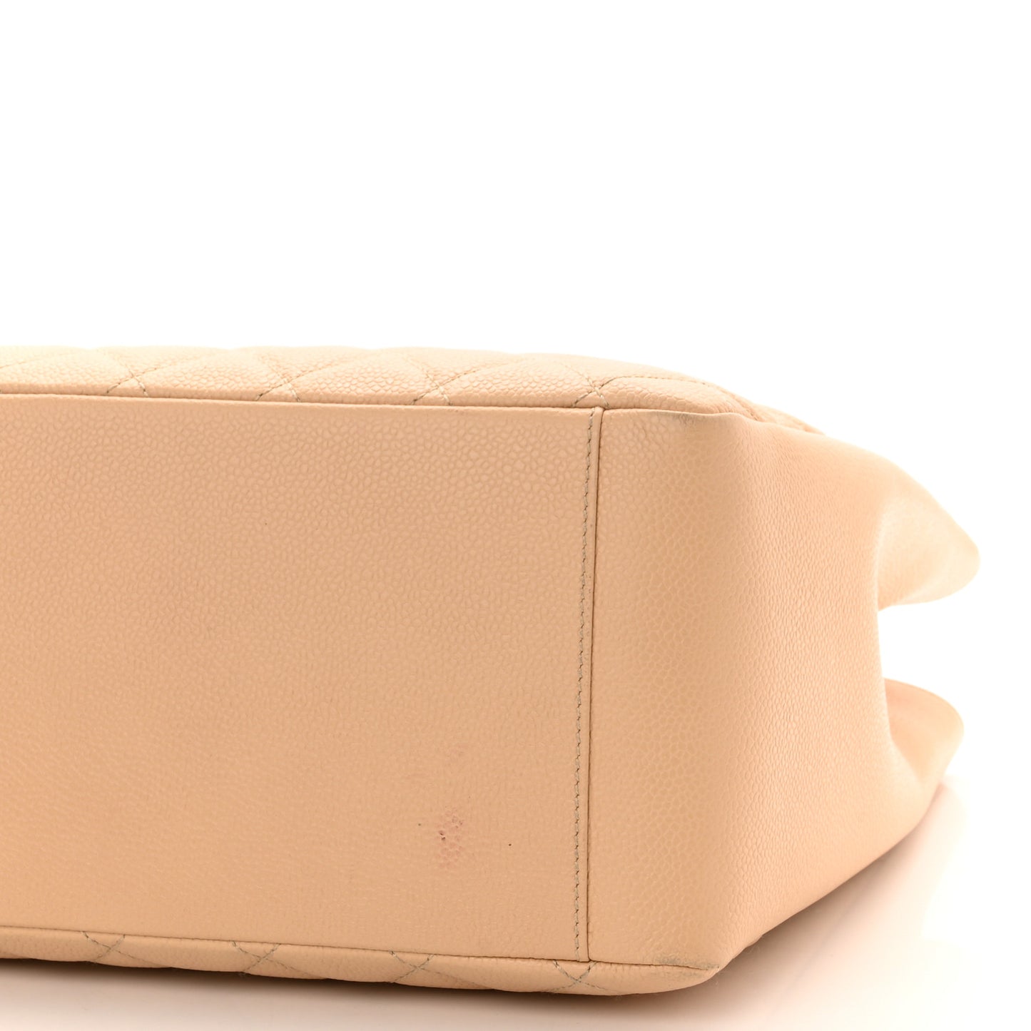 Caviar Quilted Grand Shopping Tote GST Beige Clair