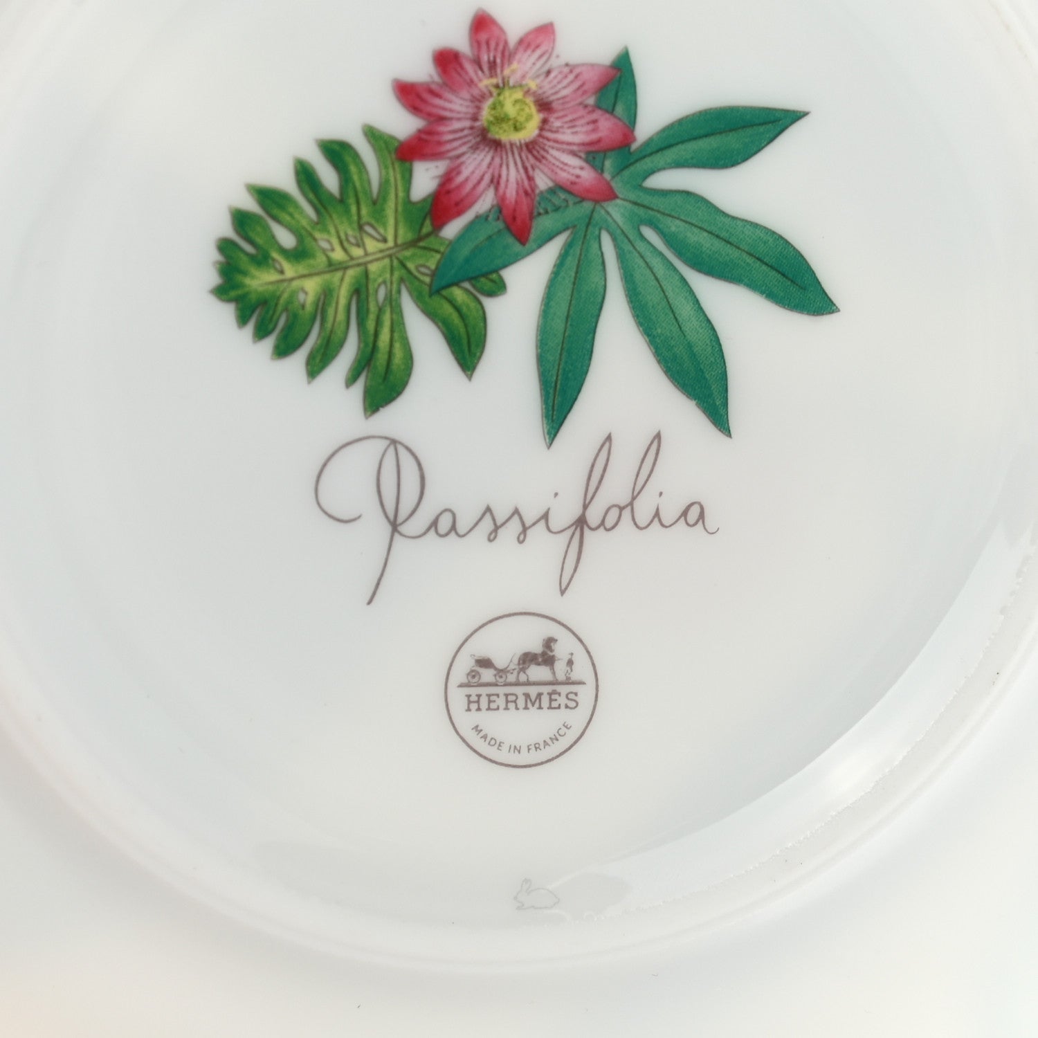 Hermes Porcelain Passifolia Dessert Plate Set of 2 6 of 7
