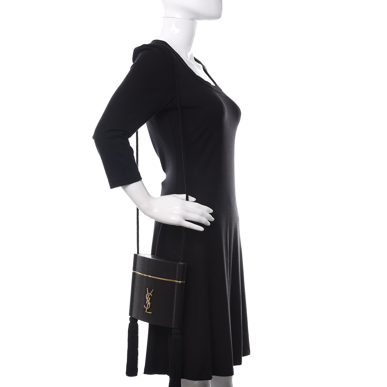 Saint Laurent Nappa Monogram Mini Opium Crossbody Black 2 of 16