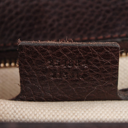 Gucci Monogram Medium New Bamboo Top Handle Bag Dark Brown 7 of 9