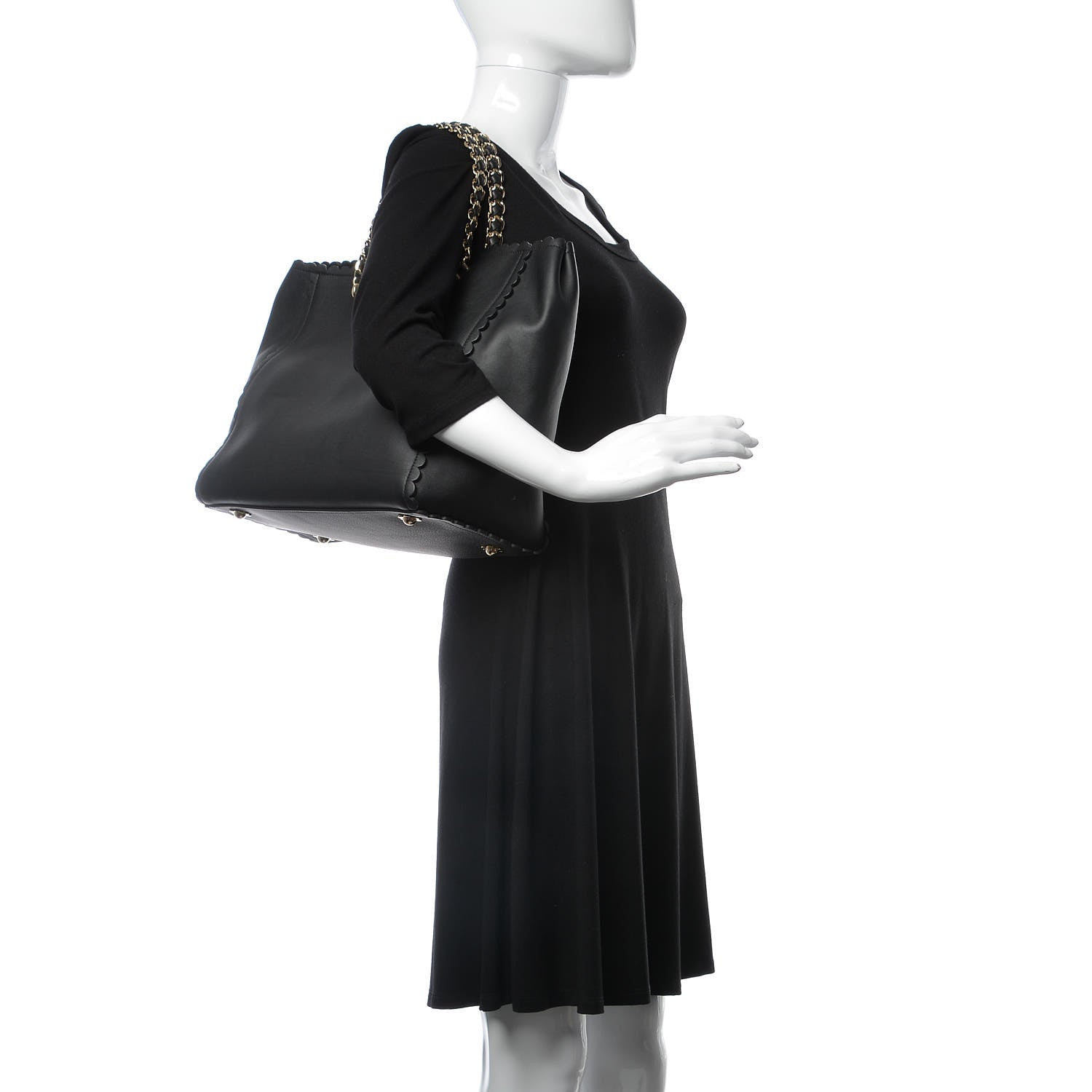 Mulberry Classic Calfskin Cecily Flower Tote Black 2 of 10
