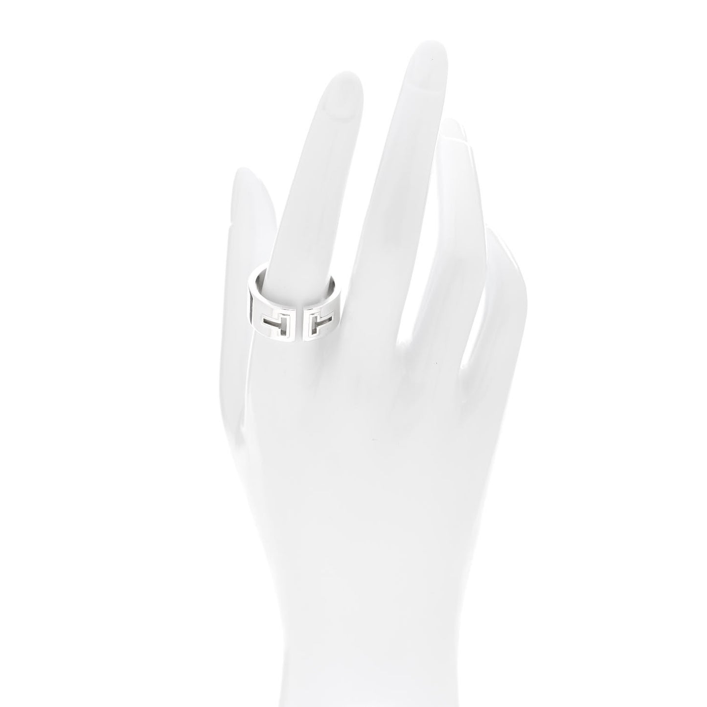 Sterling Silver T Cutout Ring 62 10