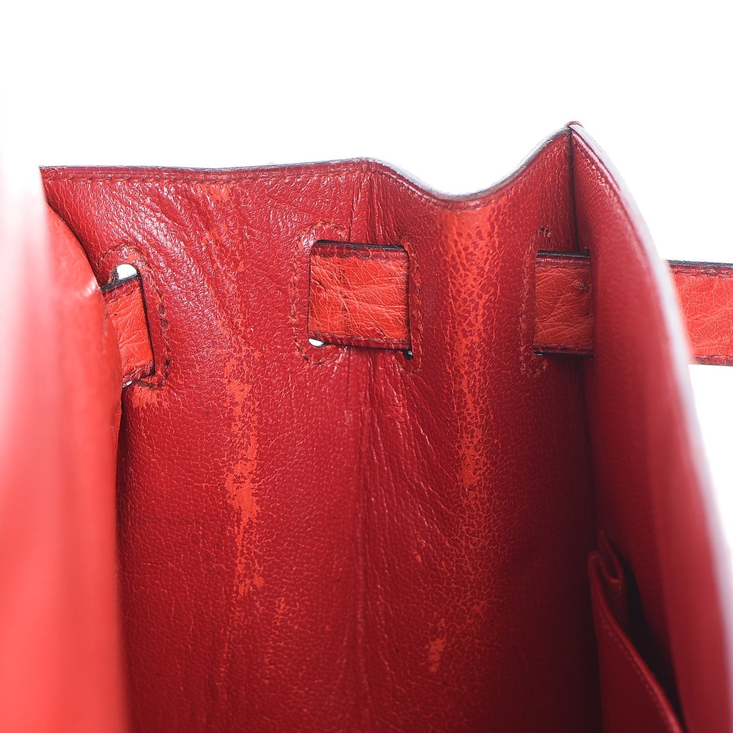 Ostrich Kelly Sellier 28 Rouge Vif