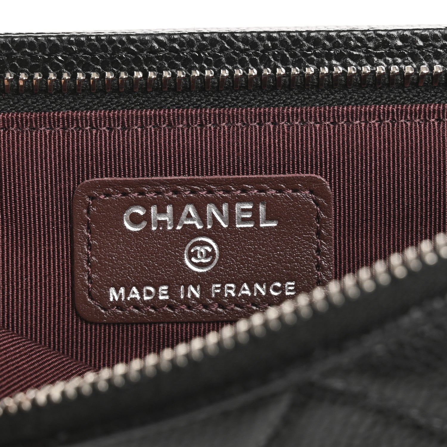 Chanel Caviar Quilted Zip Phone Case Black 6 of 14