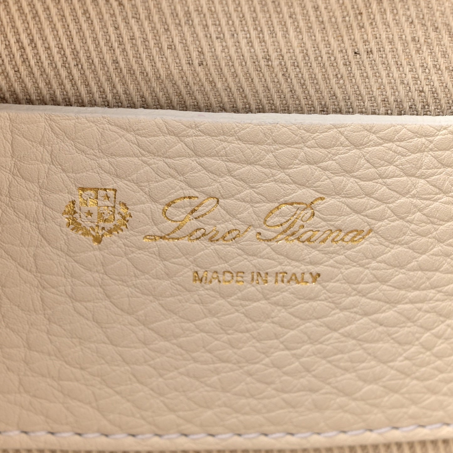 Grained Calfskin Bellevue Odessa White