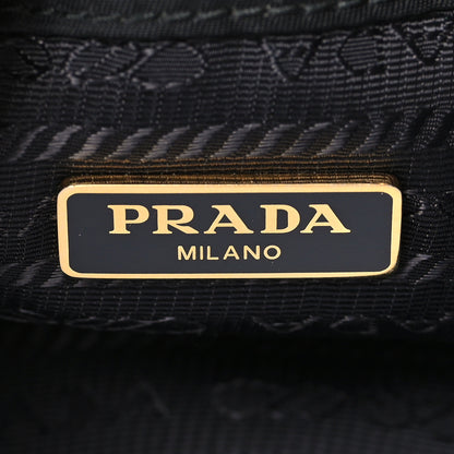 Prada Re-Nylon Saffiano Duet Bucket Crossbody Bag Black 6 of 8
