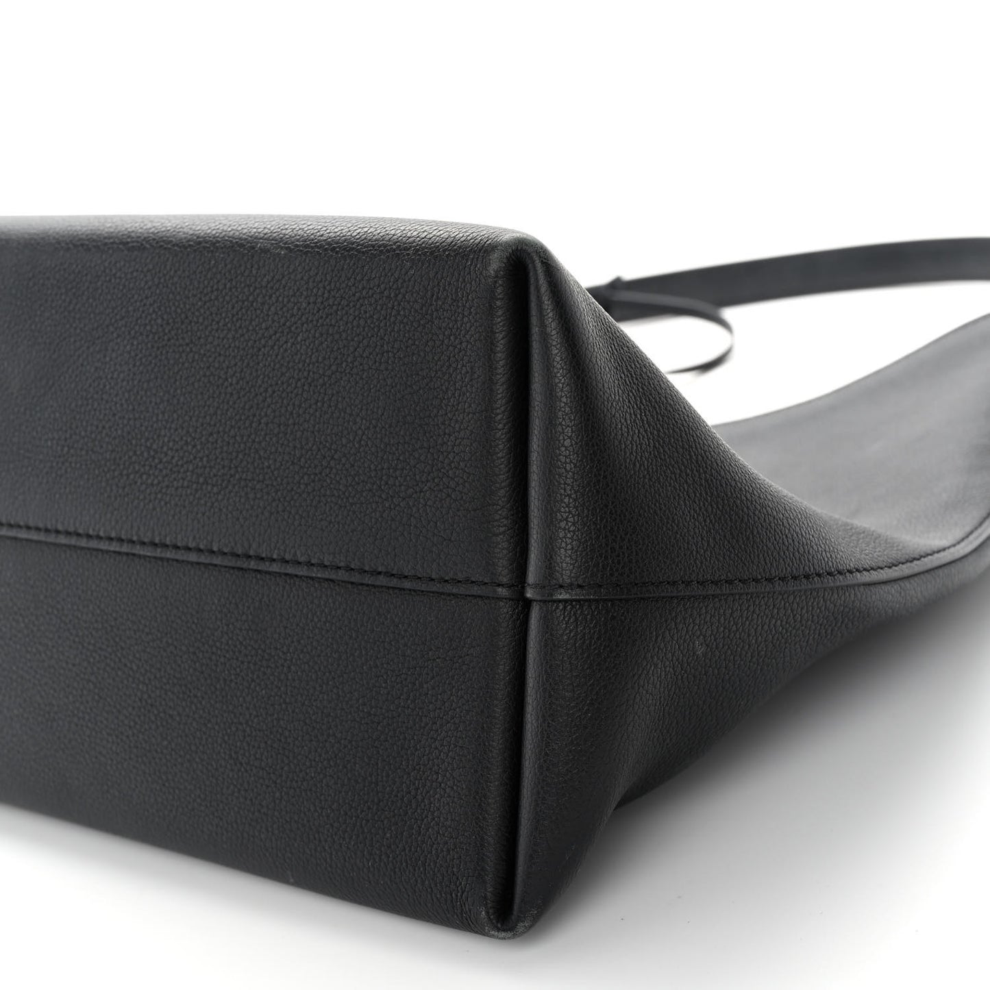 Calfskin Lockme Hobo Black