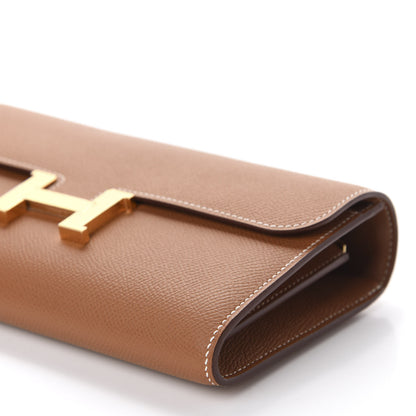 Hermes Epsom Constance Long Wallet To Go Gold 7 of 10