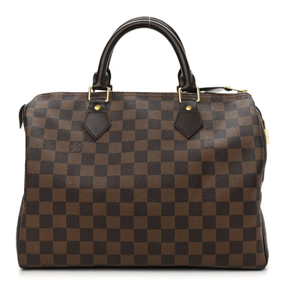 Louis Vuitton Damier Ebene Speedy 30 1 of 10