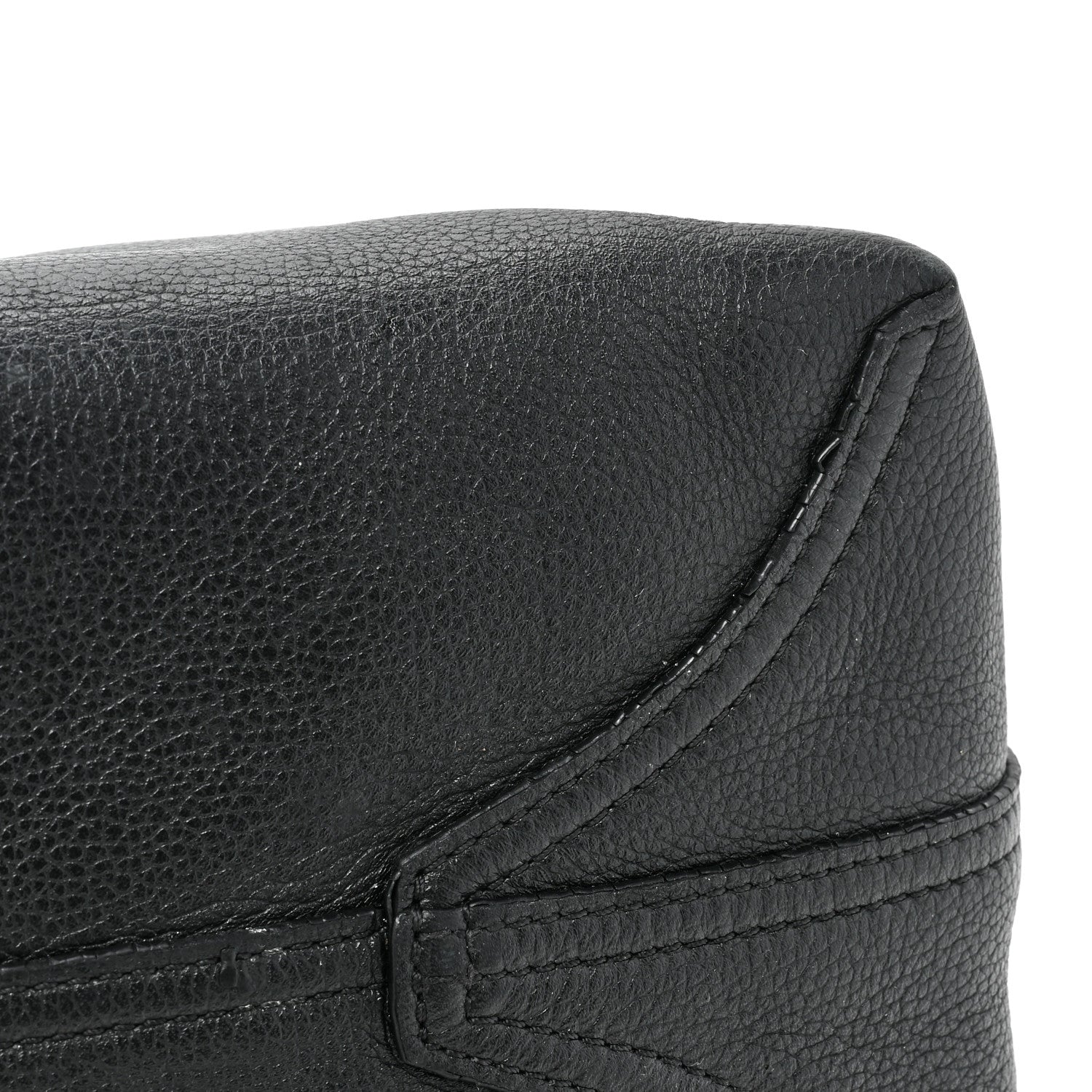 MCM Grained Calfskin Medium Yris Shopper Tote Black 33 of 34