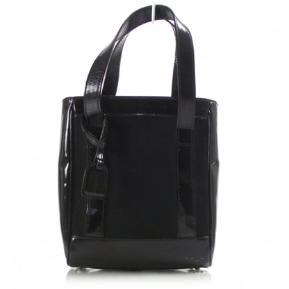 Gucci Patent Trim Canvas Small Tote 1 of 11