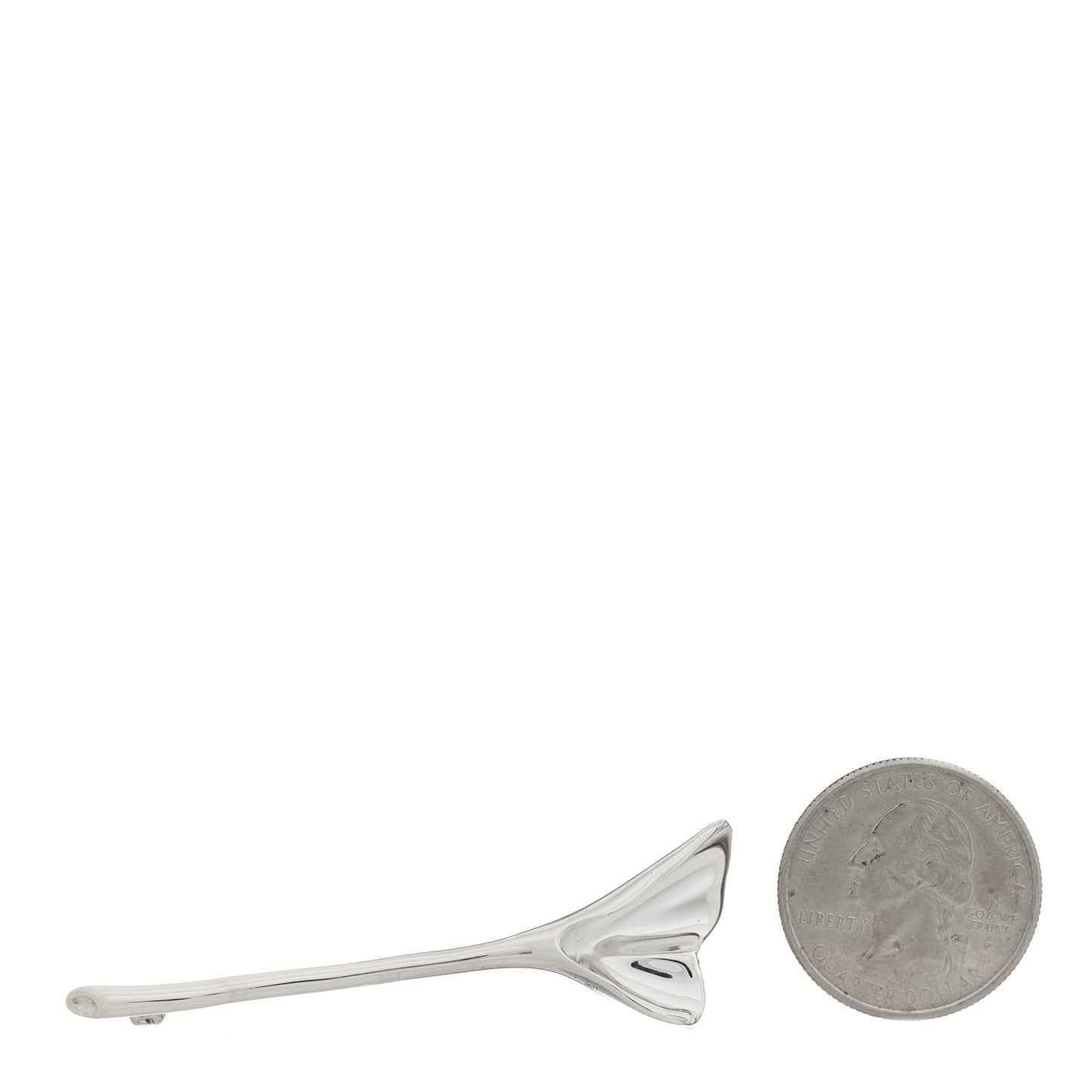 Sterling Silver Ginko Leaf Brooch Pin