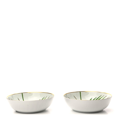 Hermes Porcelain Passifolia Cereal Bowl Set of 2 1 of 9