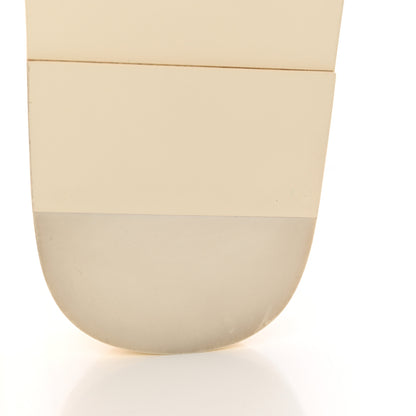 Chanel Lambskin Cha-Nel Mule Sandals 39 Ivory Multicolor 9 of 11