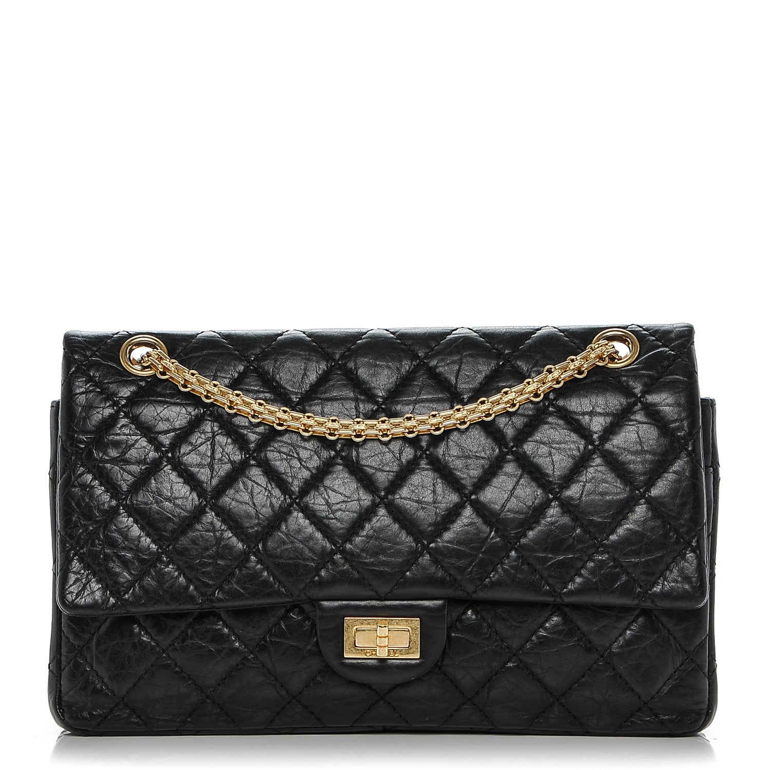 Chanel Aged Calfskin Quilted 2.55 Reissue 226 Flap Black 1 of 7