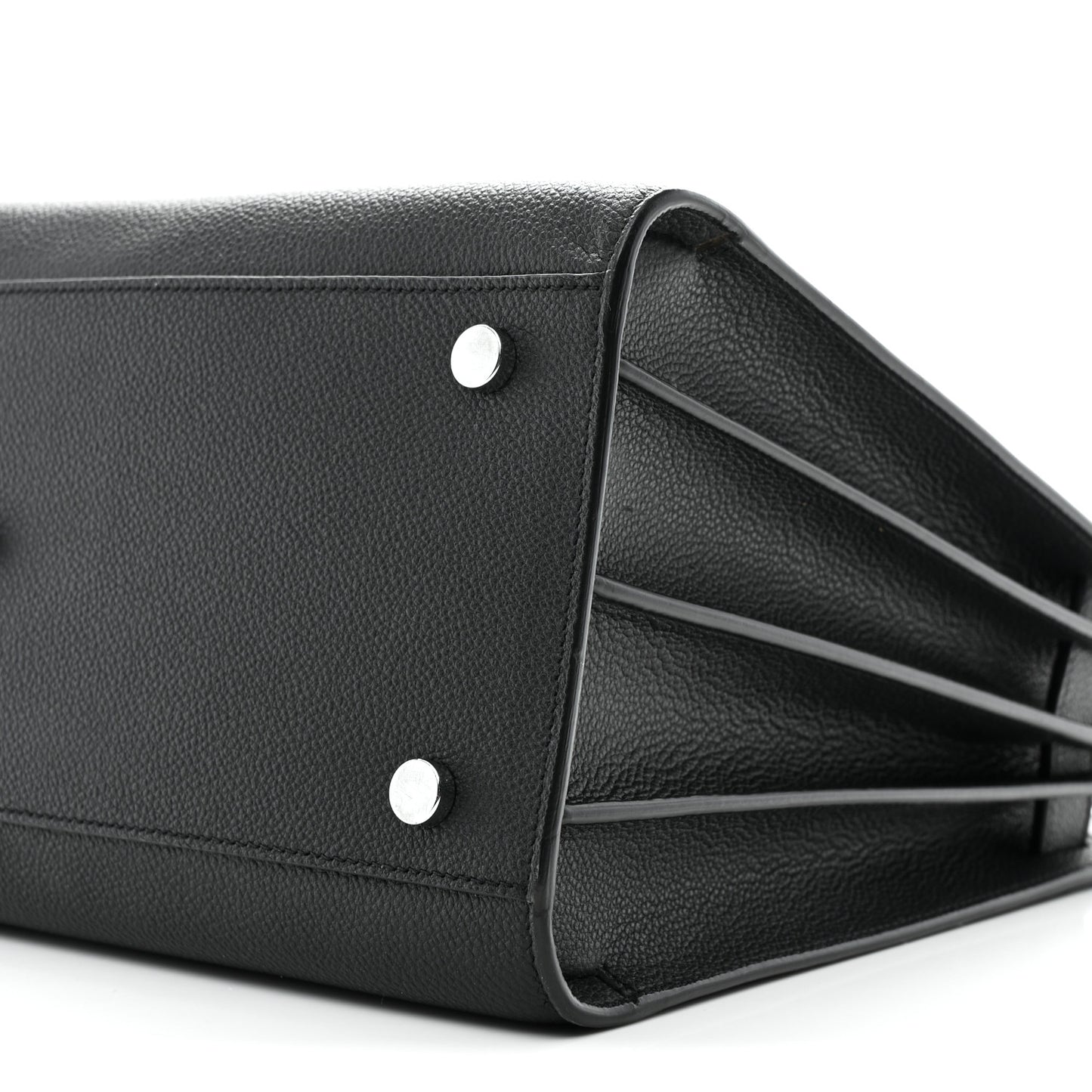 Grained Calfskin Small Sac De Jour Black