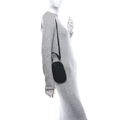 Prada Tessuto Nylon Pocket Mini Bag Black 2 of 10