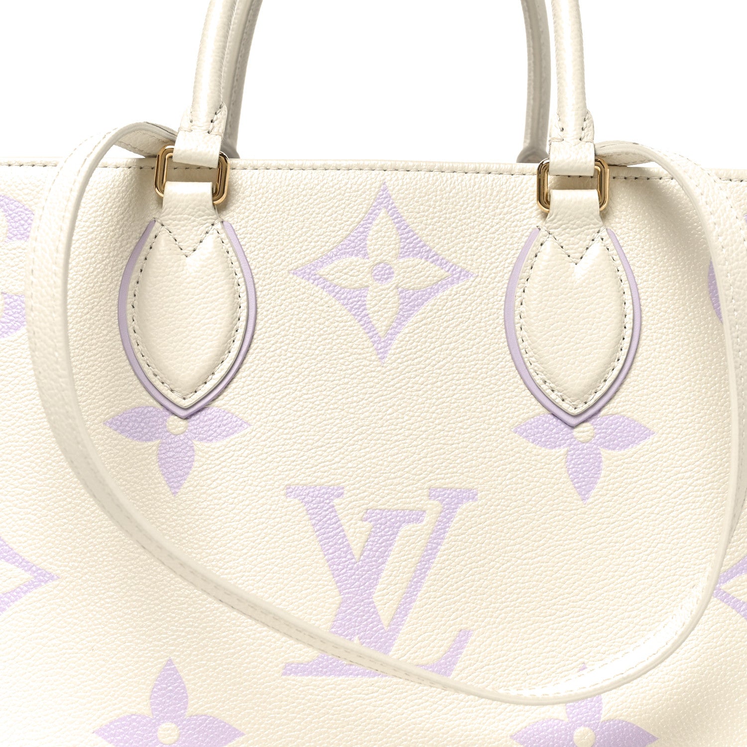 Louis Vuitton Empreinte Monogram Giant Onthego MM Latte Bubble Tea 7 of 9