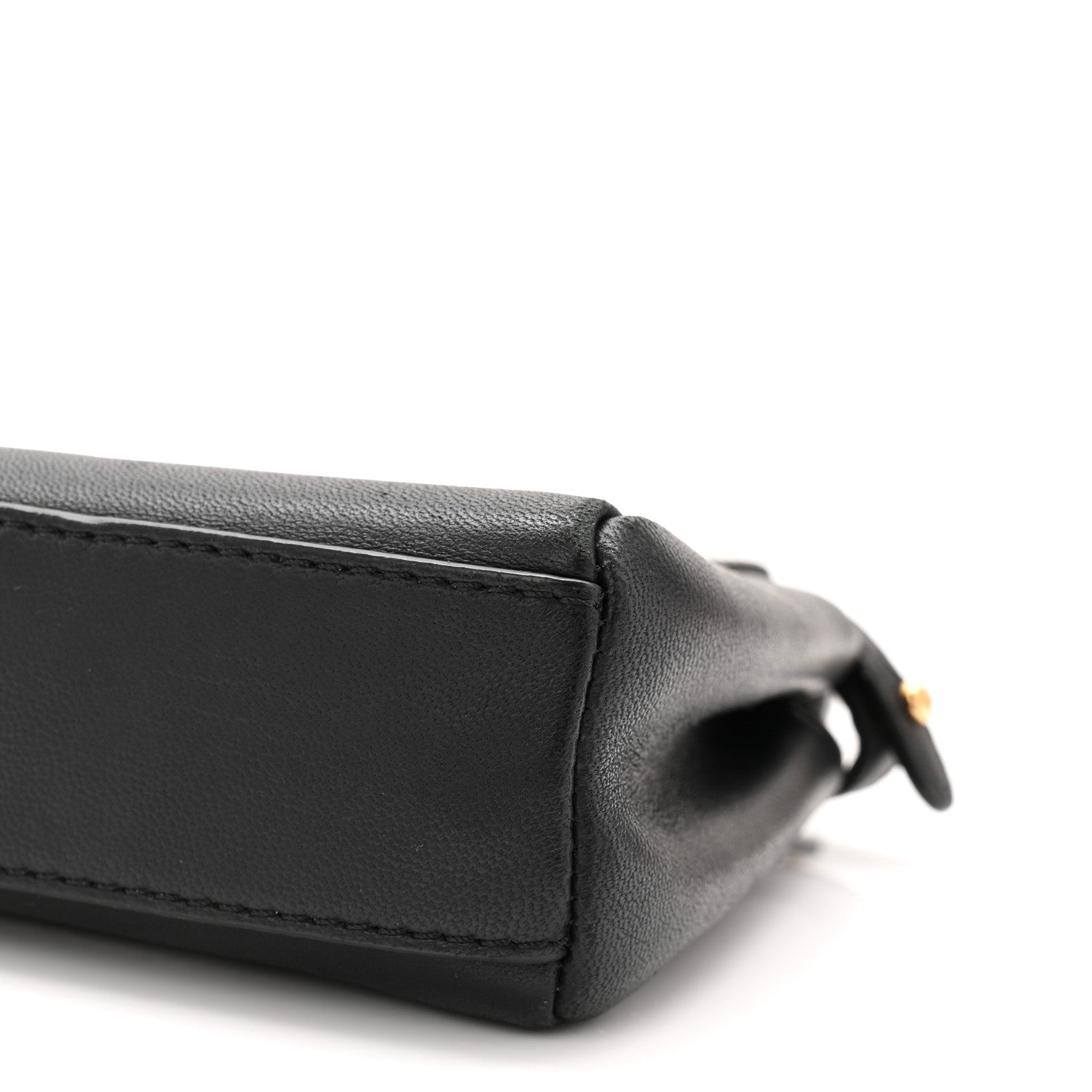 Fendi Nappa Micro Peekaboo Iconic Satchel Black 10 of 10