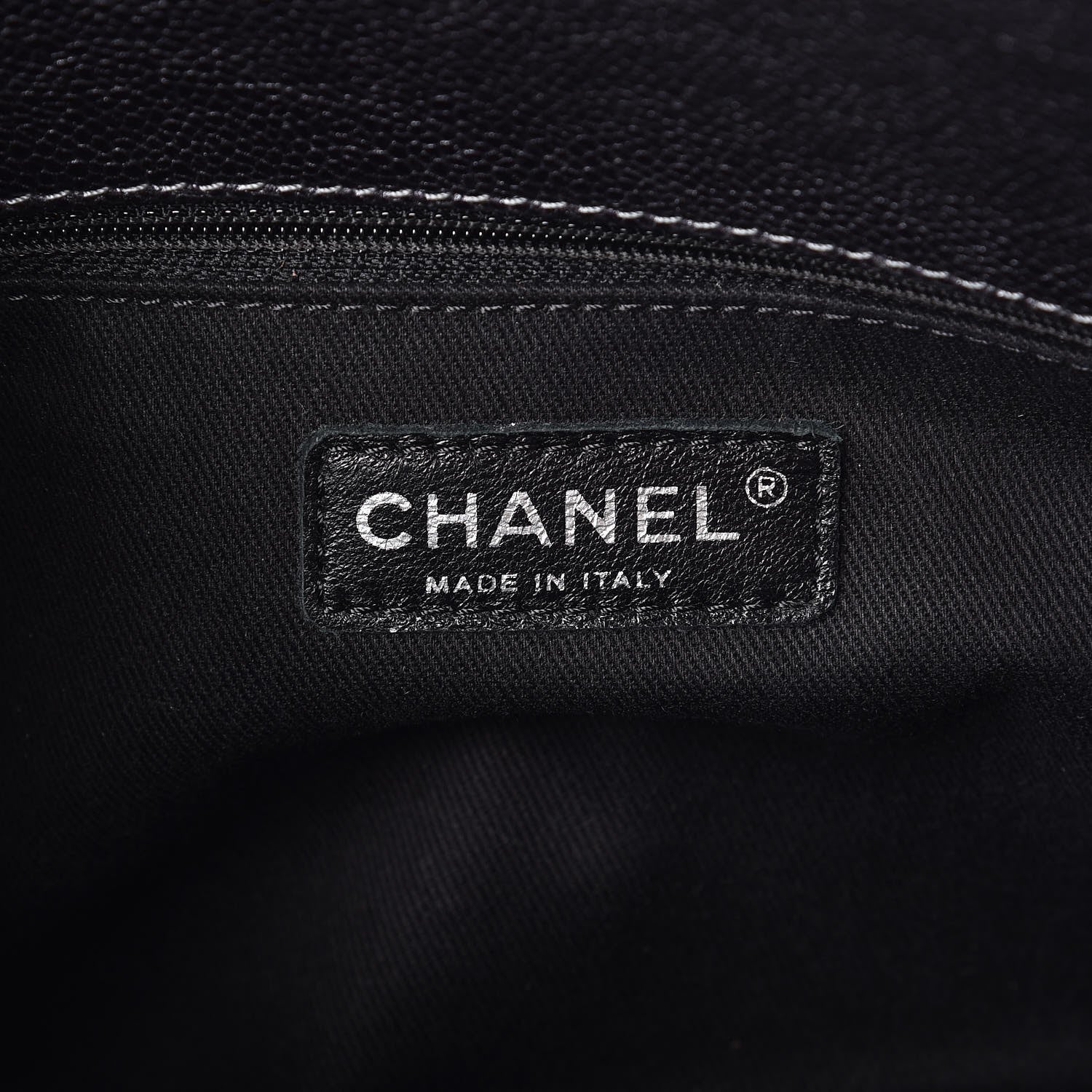 Chanel Iridescent Quilted Chic Caviar Shopping Tote Dark Silver 6 of 7