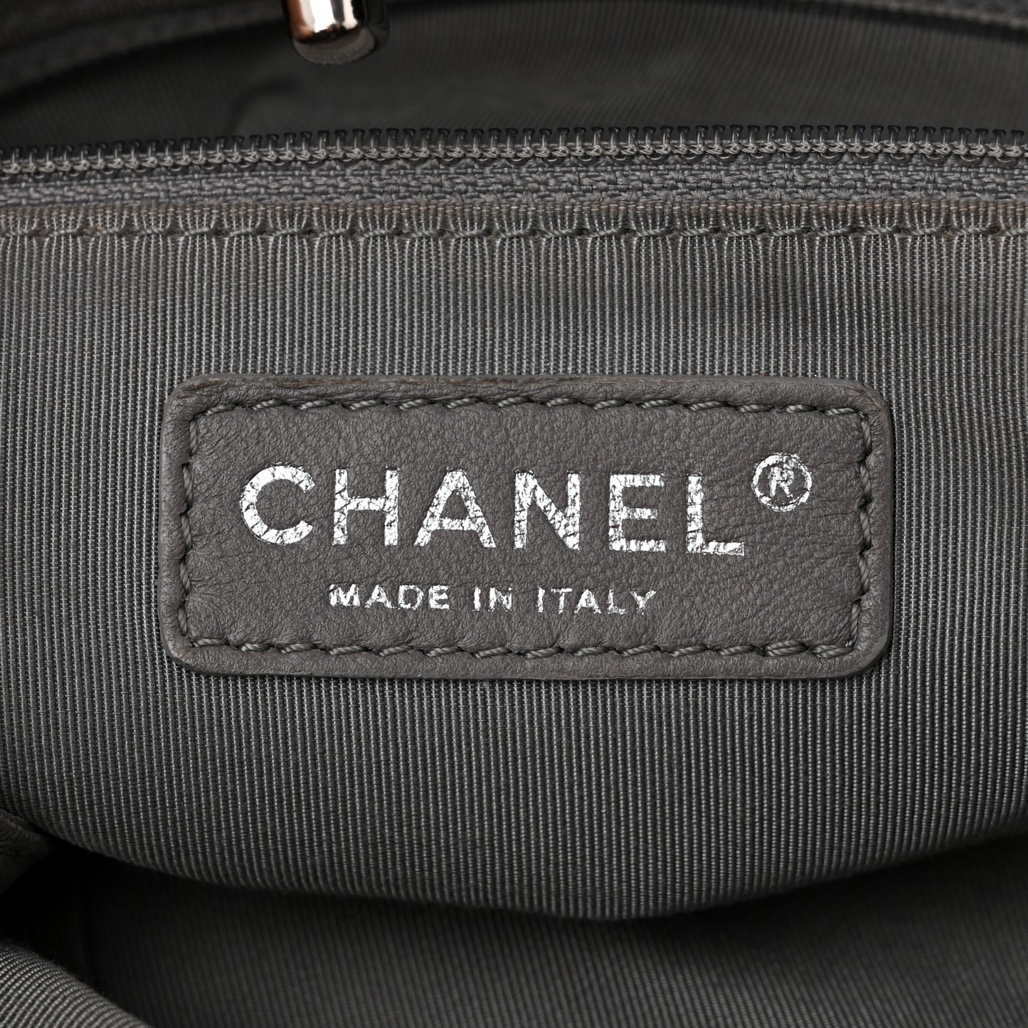 Nylon Quilted Tweed Stitch Bubble Tote Black