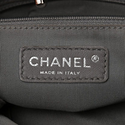 Chanel Nylon Quilted Tweed Stitch Bubble Tote Black 6 of 10