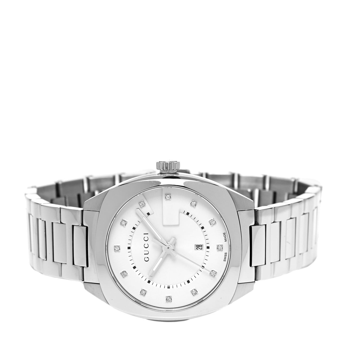 Stainless Steel Diamond 37mm G-Timeless Quartz Watch White