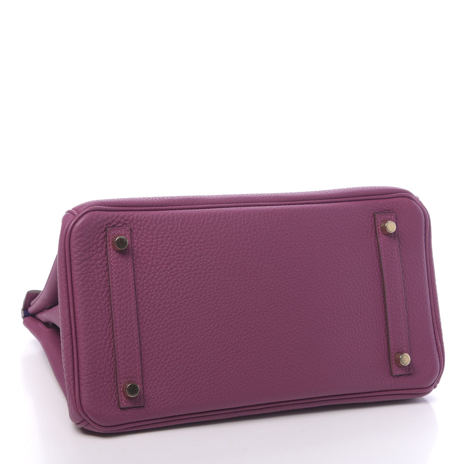 Hermes Togo Horseshoe Birkin 30 Anemone Iris 4 of 11