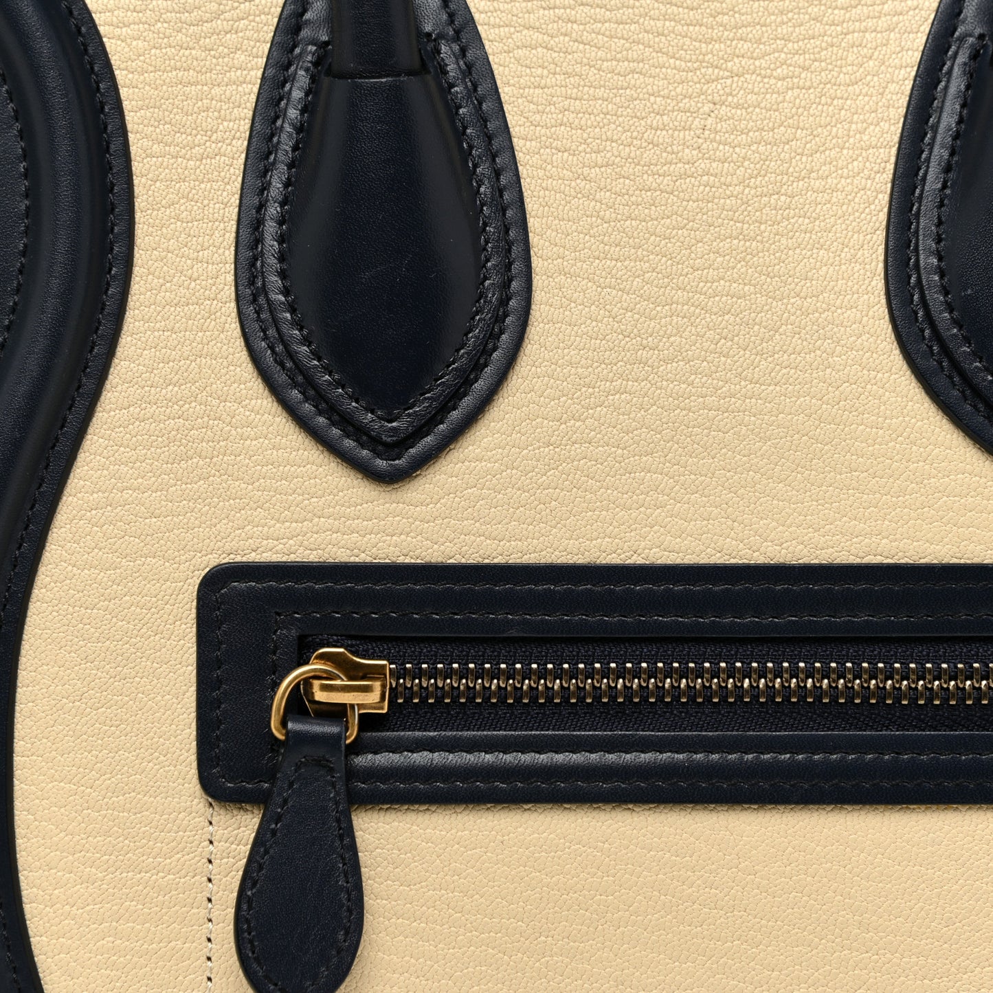 Goatskin Smooth Calfskin Micro Tri-Color Luggage Firefly
