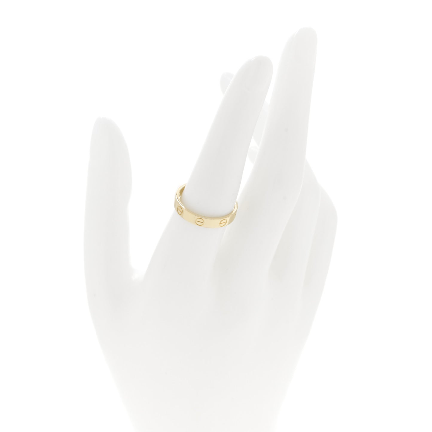 18K Yellow Gold 3.5mm LOVE Wedding Band Ring 55 7.25