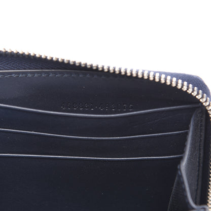 Gucci GG Supreme Monogram Web Zip Around Wallet Beige Blue 6 of 7