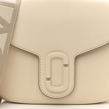 Marc Jacobs Calfskin Large The Covered J Marc Saddle Bag Cloud White 7 of 9