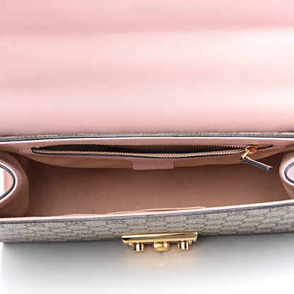 Gucci GG Supreme Monogram Calfskin Medium Padlock Shoulder Bag Beige Perfect Pink 5 of 16